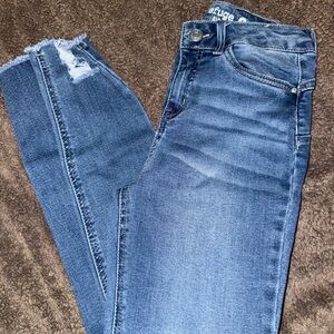 Refuge Blue Distressed Skinny Jeans